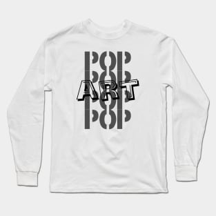 Pop art typo Long Sleeve T-Shirt